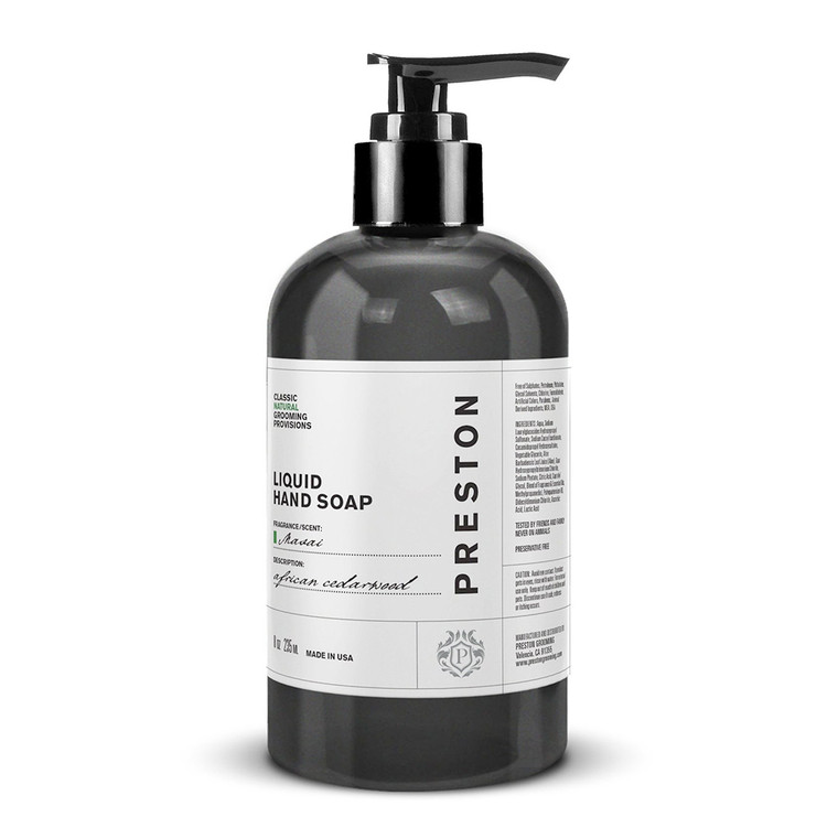 Preston Liquid Hand Soap Masai, 8 Oz
