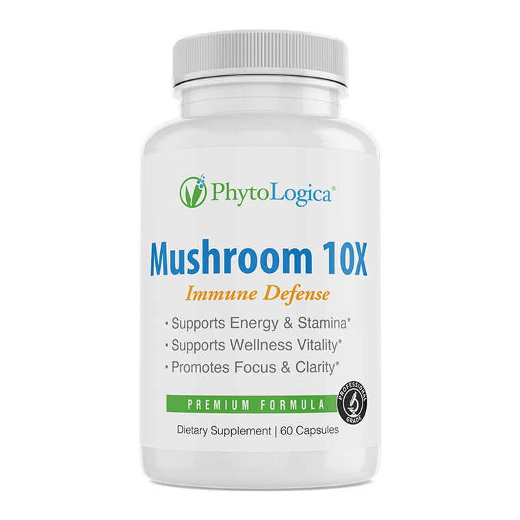 Phyto Logica Mushroom 10X Formula Capsules, 60 Ea
