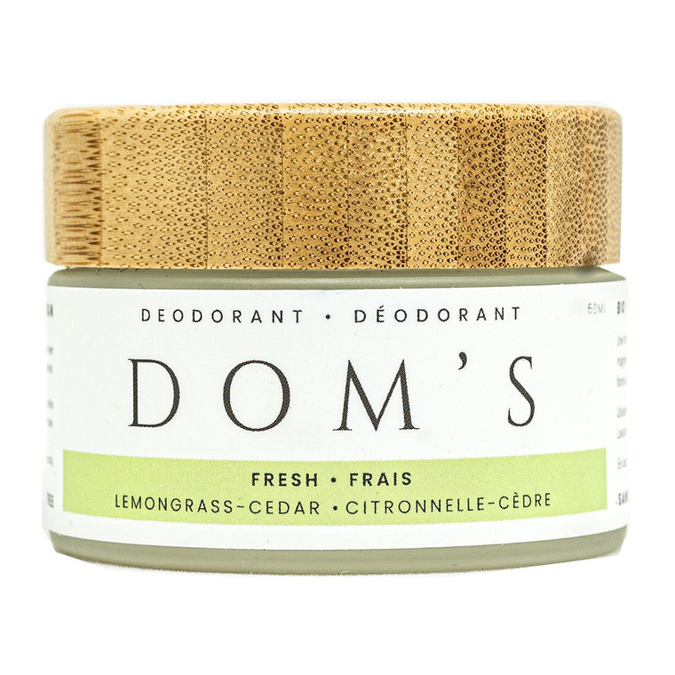 Nelson Naturals Doms Deodorant Fresh, LemonGrass And Cedar, 65 Grms