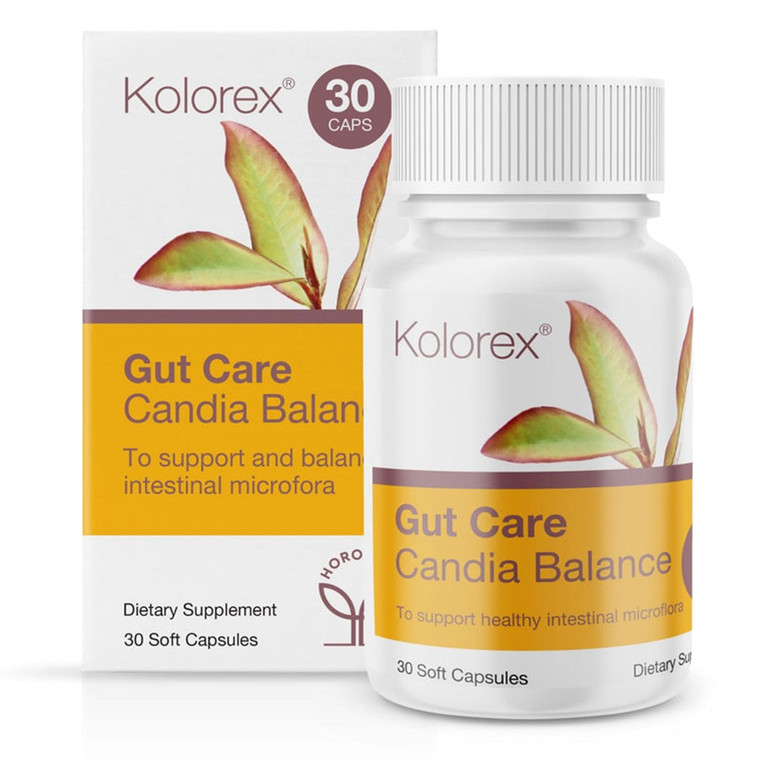 Kolorex Gut Care Candia Balance Softgels for Intestinal Microflora Balance 30Ea