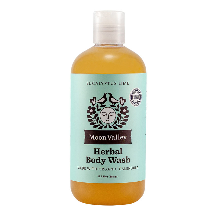 Moon Valley Organics Eucalyptus Lime Herbal Body Wash, 12.9 Oz