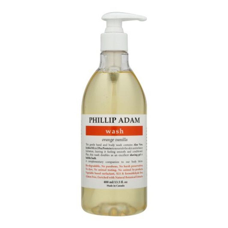 Phillip Adam Hand and Body Wash, Orange Vanilla, 13.5 Oz