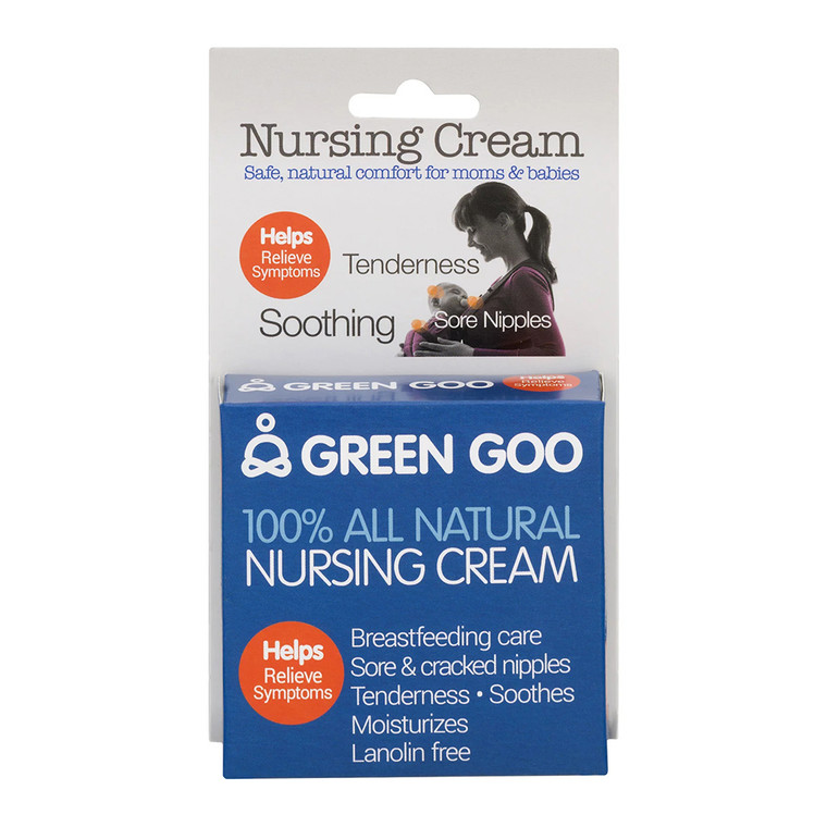Green Goo Natural Nursing Cream Salve for Breastfeeding Care, 1.82 Oz