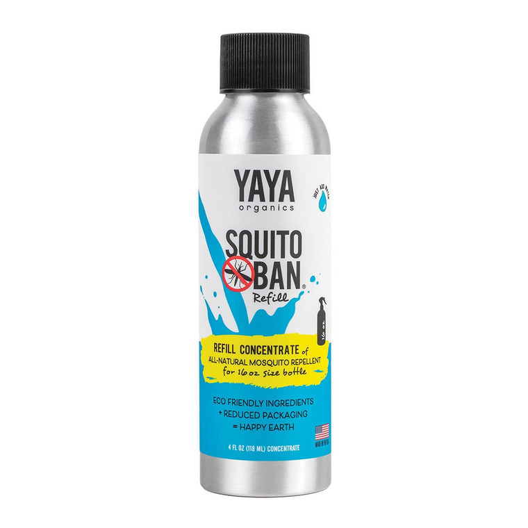 Yaya Organics Squito Ban Refill Concentrate, Mosquito Repellent, 4 Oz