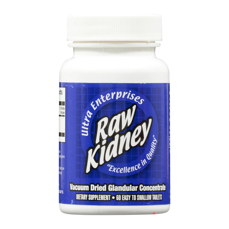 Ultra Glandular Concentrate Raw Kidney Supplement Tablets, 60 Ea