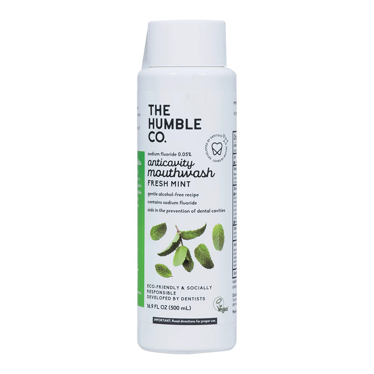 The Humble Co Fresh Mint Mouthwash, 16.9 Oz