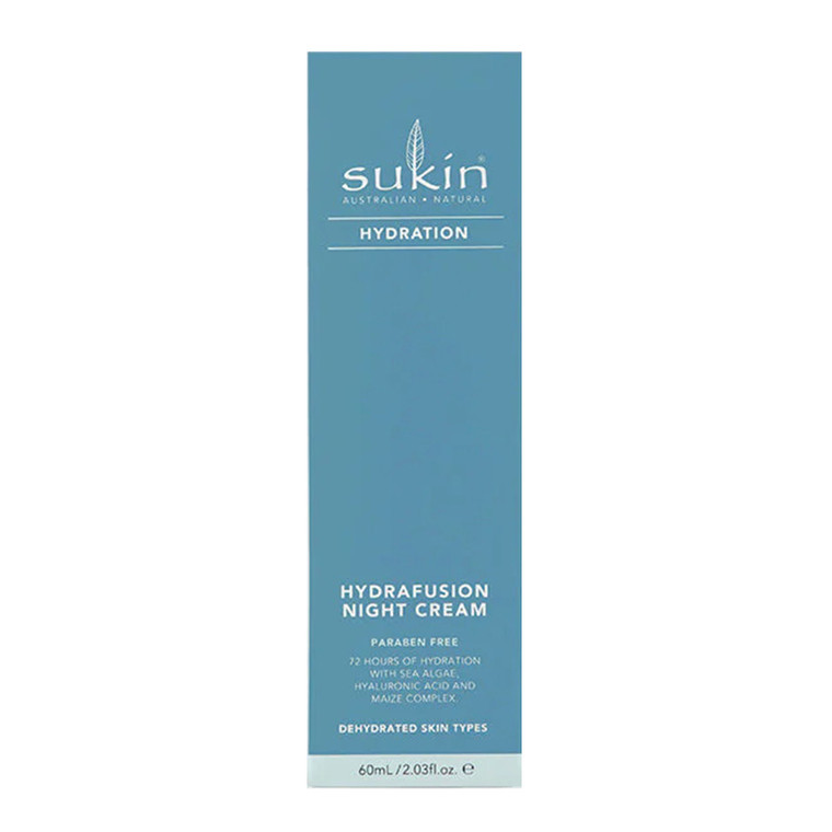 Sukin Hydrafusion Night Cream, Hydration, 2.03 Oz