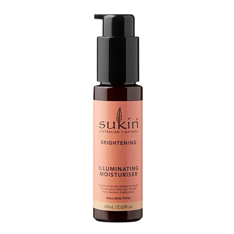 Sukin Brightening Illuminating Moisturiser for Dull Skin, 2.03 Oz