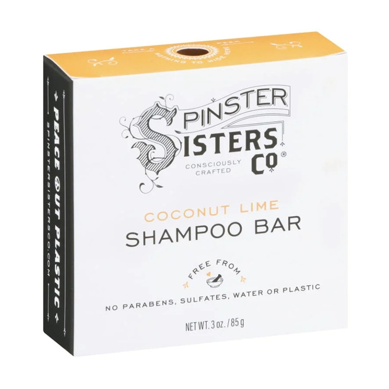 Spinster Sisters Coconut Lime Shampoo Bar, 3 Oz