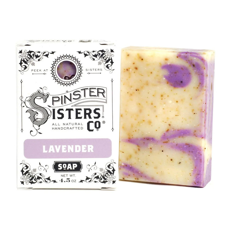 Spinster Sisters Lavender Soap Bar, 4.5 Oz