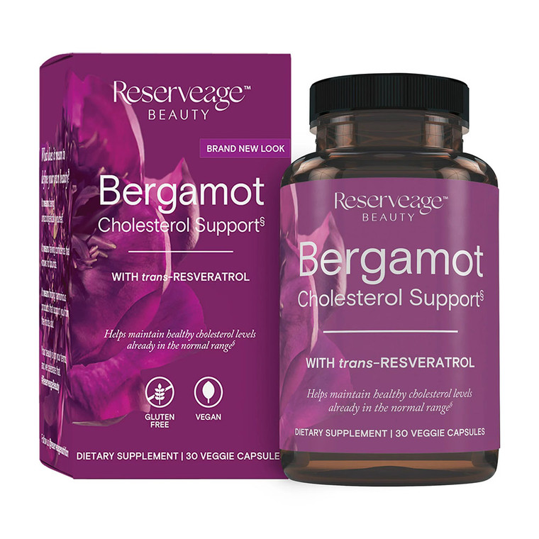 Reserveage Beauty Bergamot Capsules for Cholesterol Support, 30 Ea