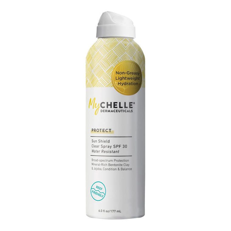 MyChelle Sun Protection Sun Sheild SPF 30 Clear Spray, 6 OZ