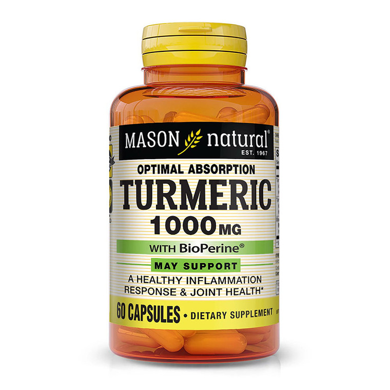 Mason Natural Turmeric 1000 Mg with BioPerine Capsules, 60 Ea