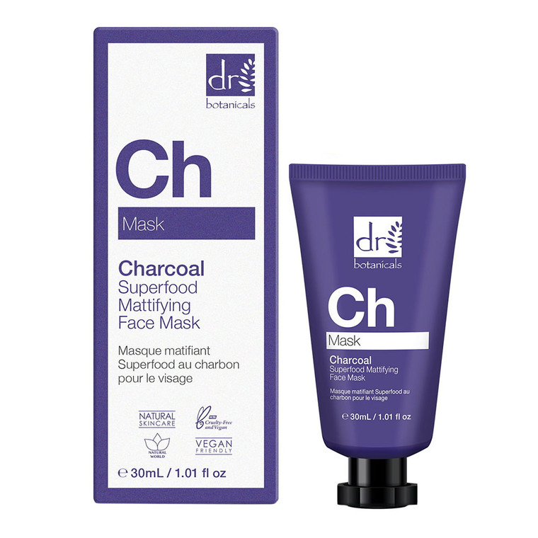 Dr Botanicals Charcoal Superfood Mattifying Face Mask, 1.01 Oz