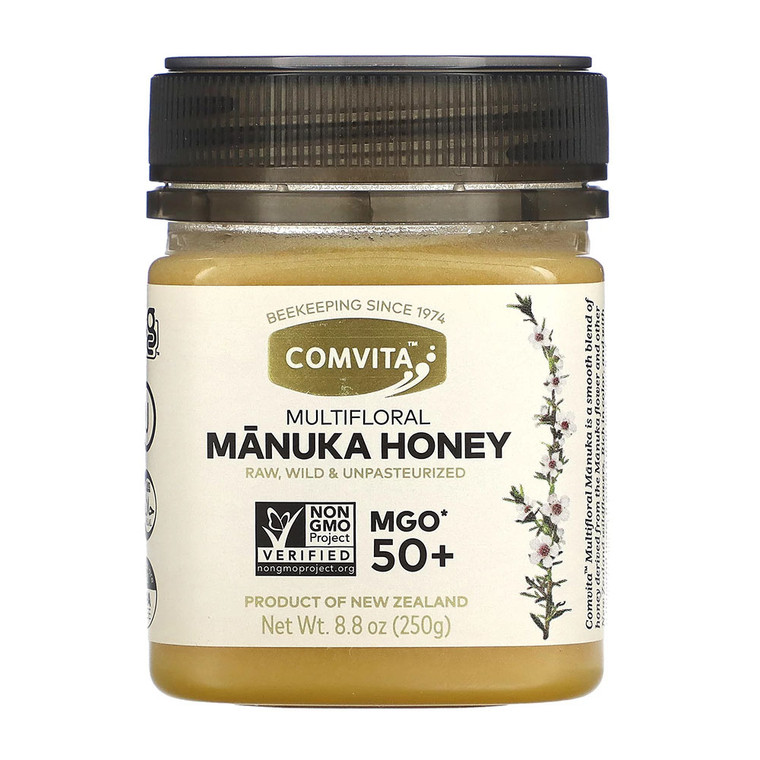 Comvita MGO 50 Plus Multifloral Raw Manuka Honey, 8.8 Oz