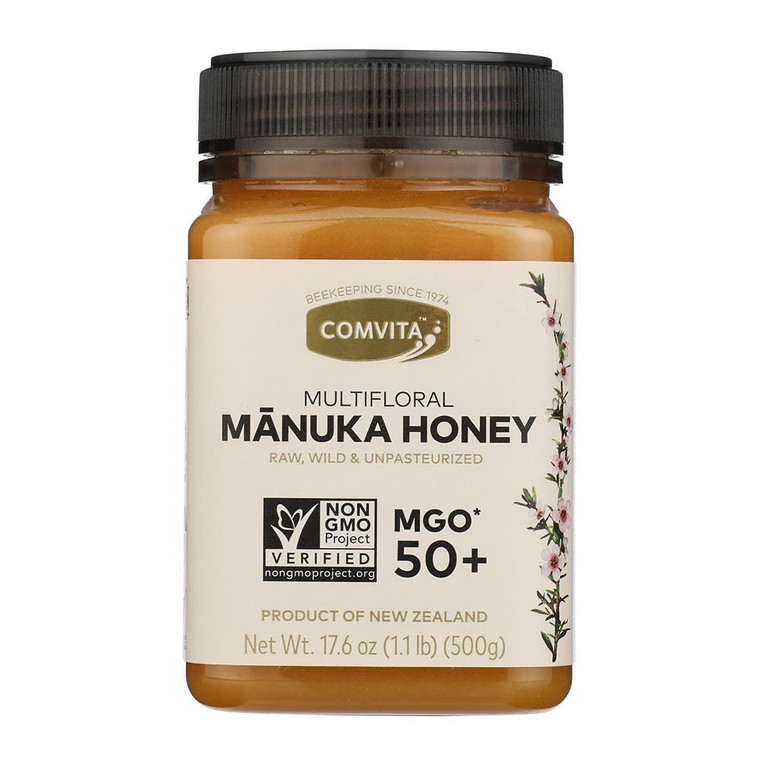 Comvita MGO 50 Plus Multifloral Raw Manuka Honey, 17.6 Oz