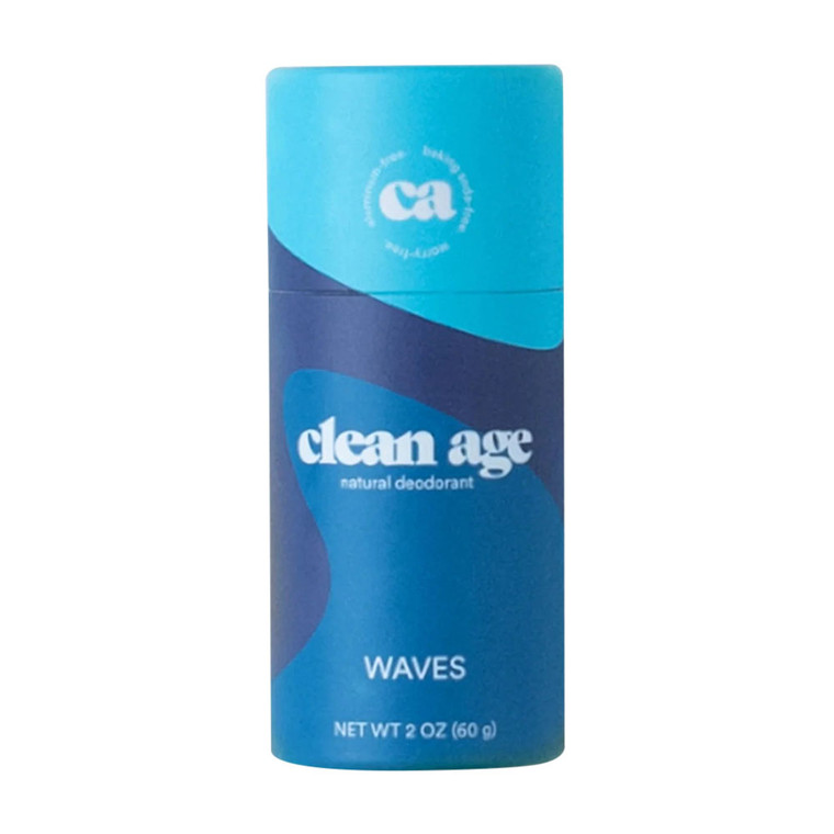 Clean Age Natural Deodorant, Waves, 2 Oz