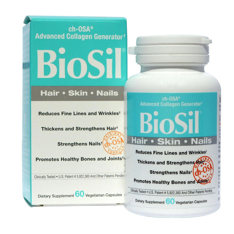 Biosil Advanced Collagen Generator Supplement Capsules for Hair, Skin and Nails, 60 Ea