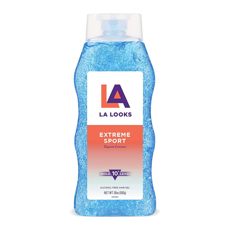 L.A.Looks Sport X-Treme Hold Level 10+ Hold Hair Gel, 20 Oz