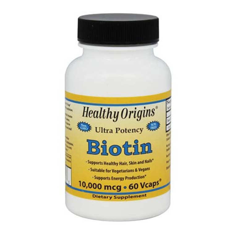 Healthy Origins Biotin 10,000 mcg Veg Capsules, 60 Ea