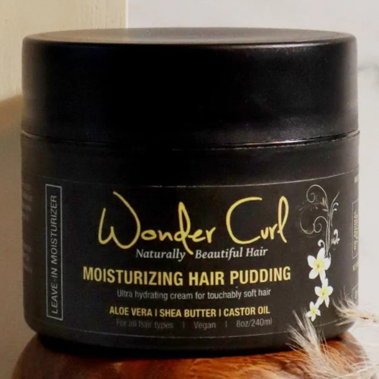 Wonder Curl Natural Moisturizing Hair Cream Pudding, 8 Oz