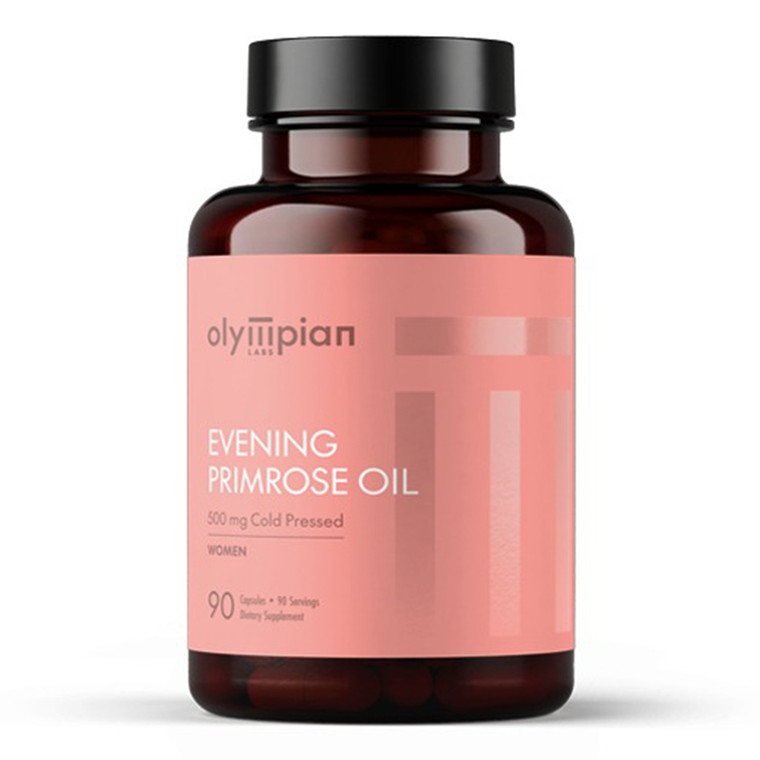 Olympian Labs Evening Primrose Oil 500mg Softgels Support Heart and Skin Health 90Ea
