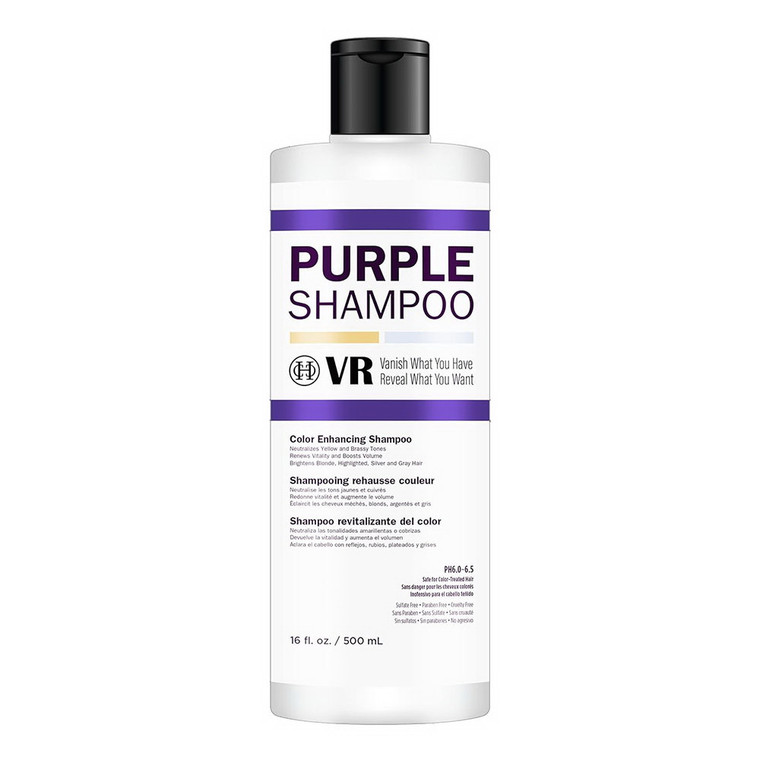 VR Color Enhancing Purple Shampoo, 16 Oz