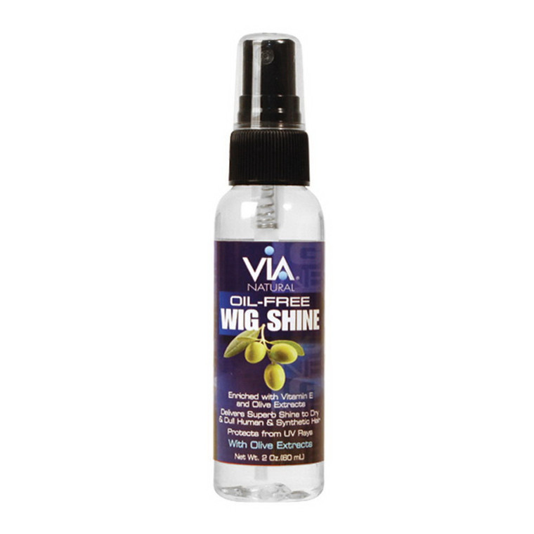 VIA Natural Oil Free Wig Shine with Olive, 2 Oz