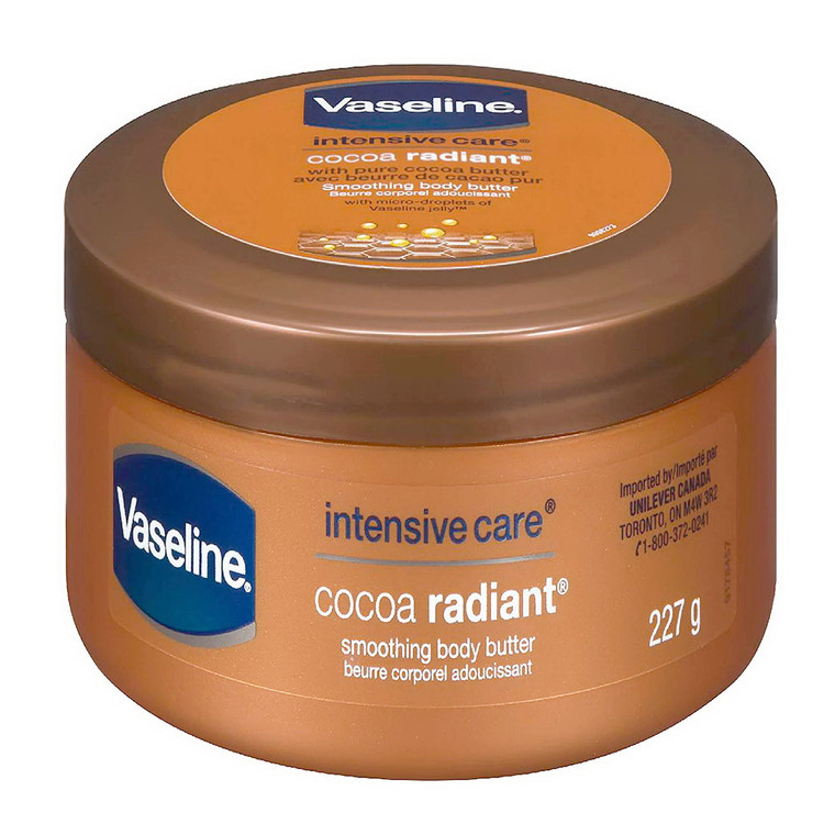 Vaseline Cocoa Radiant Smoothing Body Butter, 8 Oz