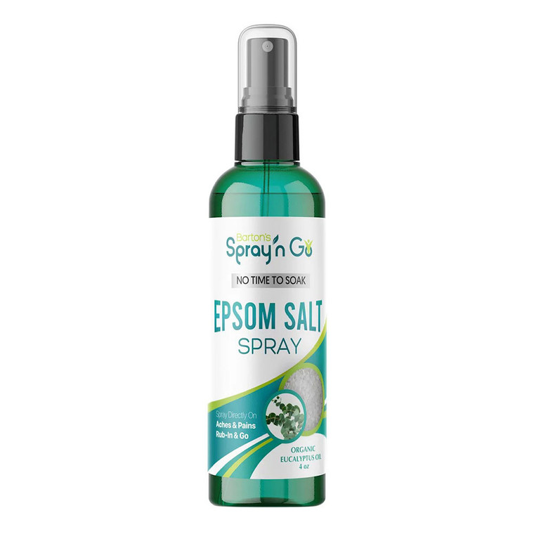 Bartons Spray N Go Epsom Salt Spray with Eucalyptus Oil, 4 Oz