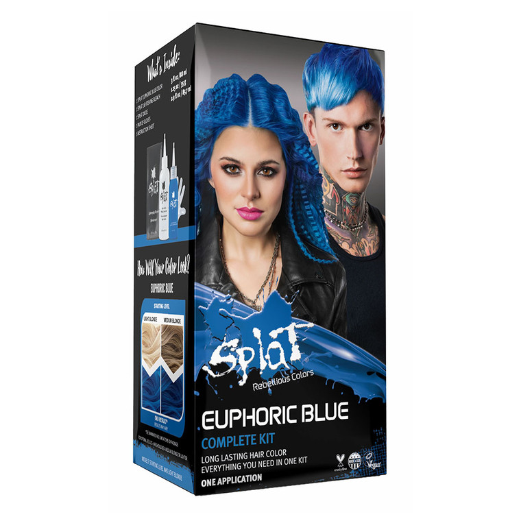 Splat Euphoric Blue Hair Color Complete Kit, 1 Ea