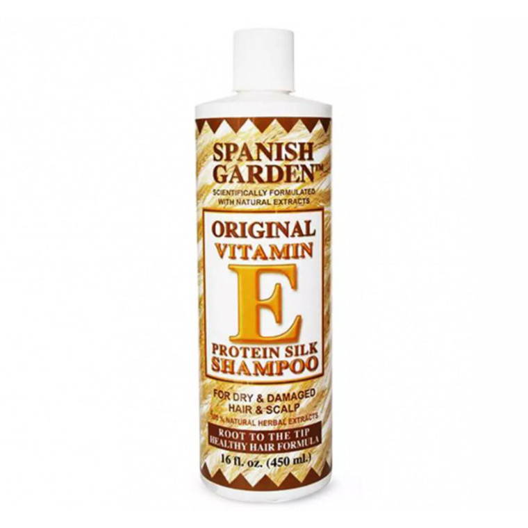 Spanish Garden Original Vitamin E Protein Silk Shampoo, 16 Oz