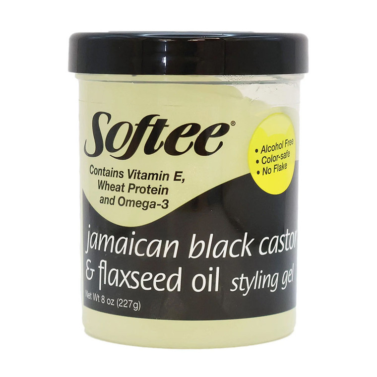 Softee Jamaican Black Castor and Flaxseed Oil Styling Gel, 8 Oz