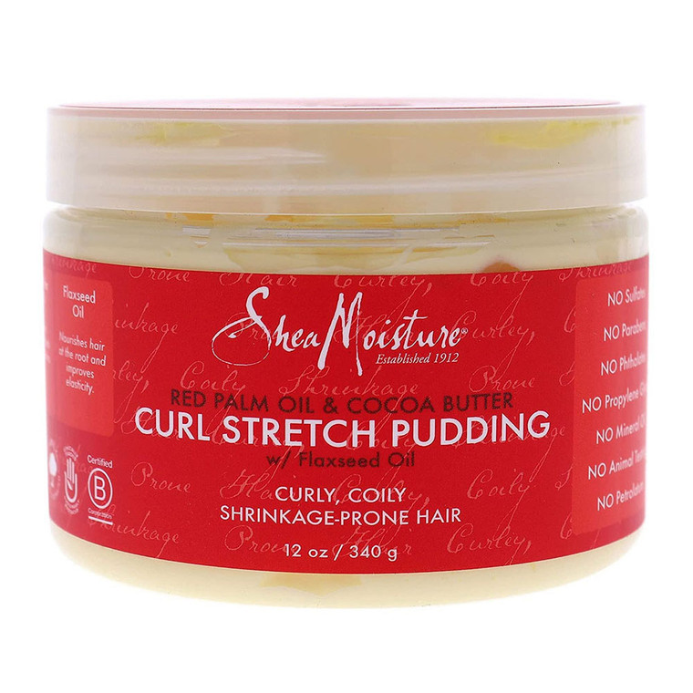 Shea Moisture Red Palm Oil and Cocoa Butter Curl Stretch Pudding, 12 Oz