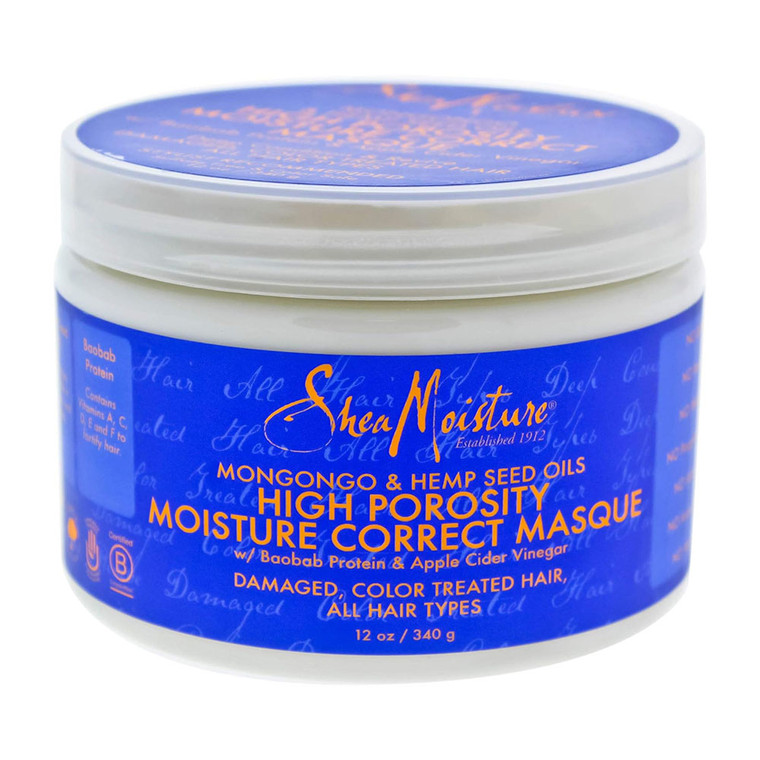 Shea Moisture High Porosity Moisture Correct Masque, 12 Oz