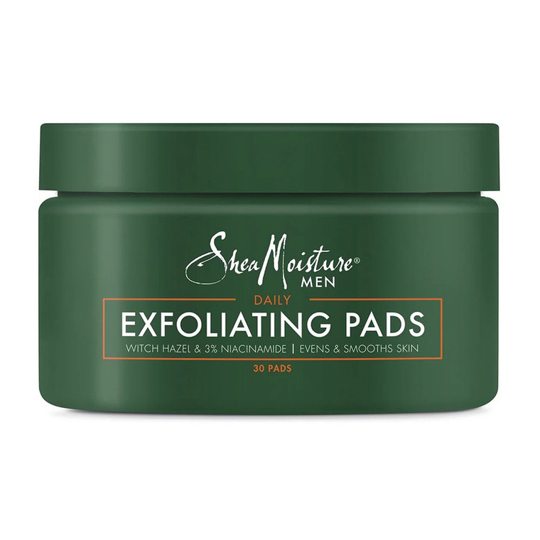 Shea Moisture Men Daily Exfoliating Pads for Smooth Skin, 30 Ea