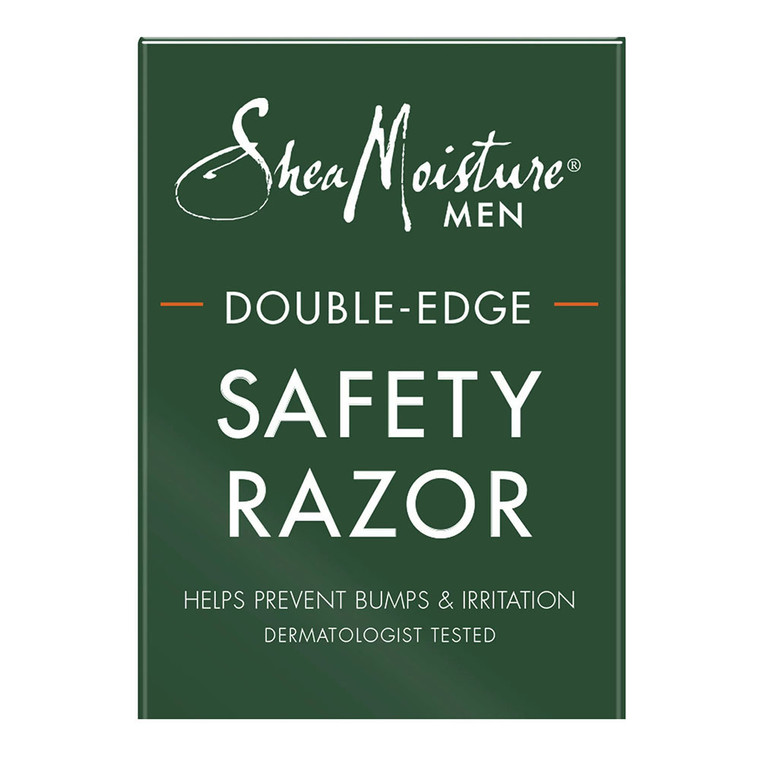 Shea Moisture Men Double Edge Safety Razor and Blades, 10 Ea
