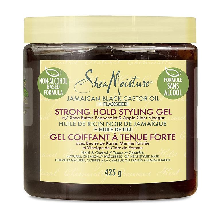 Shea Moisture Jamaican Black Castor Oil Strong Hold Styling Gel, 15 Oz