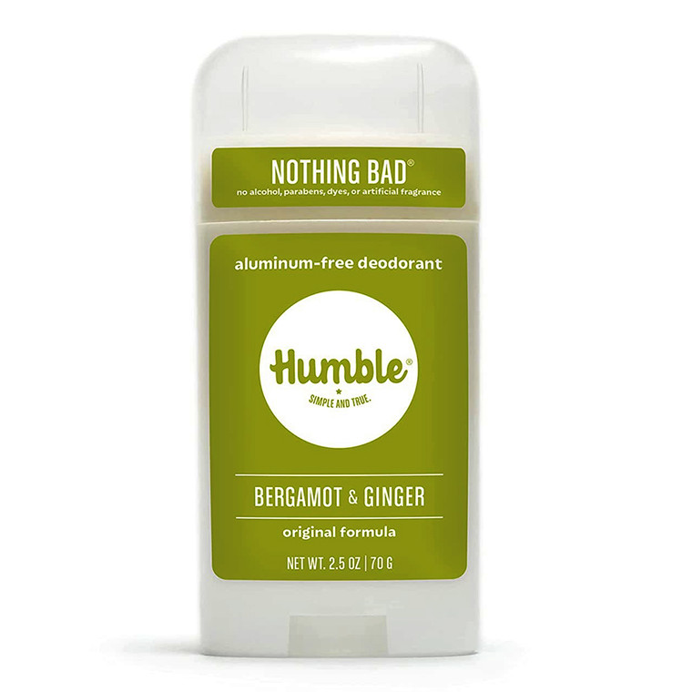 Humble Brands All Natural Original Deodorant, Bergamot And Ginger, 2.5 Oz