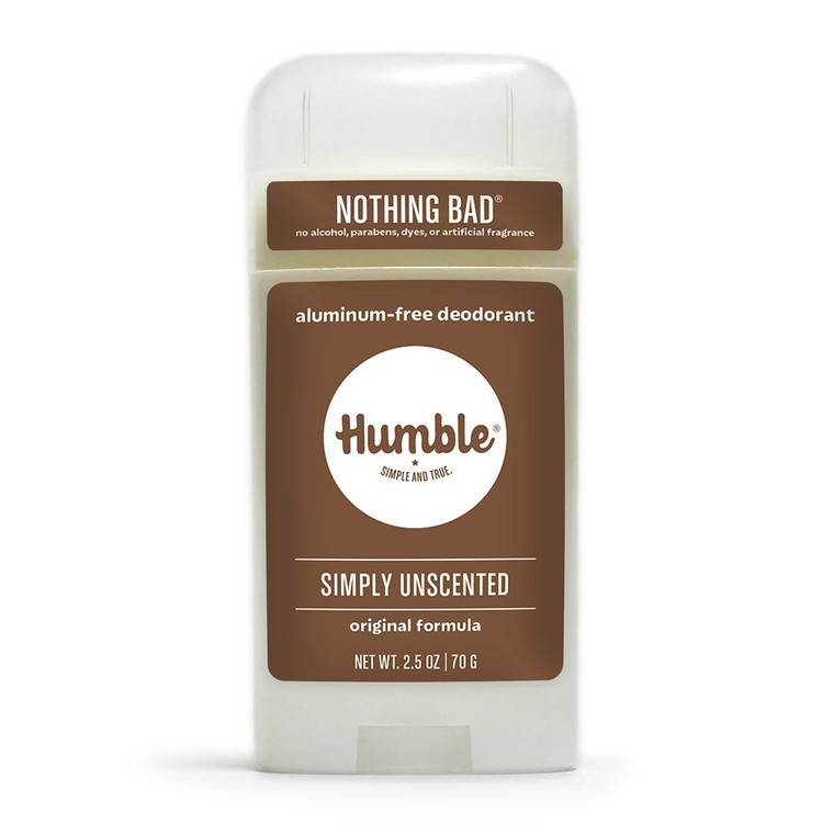 Humble Brands Original Formula Deodorant, Simply Unscented, 2.5 Oz
