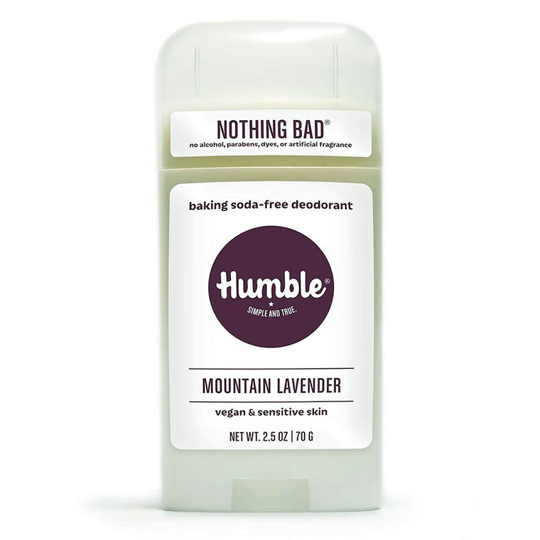 Humble Brands Vegan and Sensitive Skin Deodorant Mountain Lavender for Neutralizing Body Odor 2.5Oz (70g)