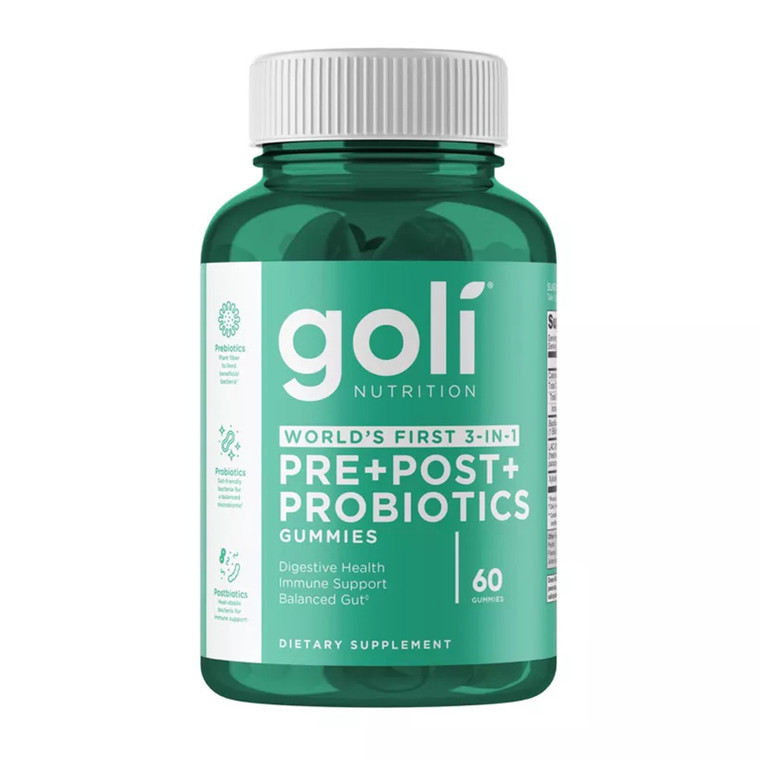 Goli Nutrition Pre And Post With Probiotics Gummies, 60 Ea