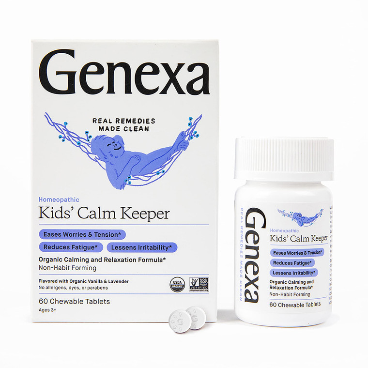 Genexa Calm Keeper For Children Tablets, Vanilla Lavender Flavor, 60 Ea