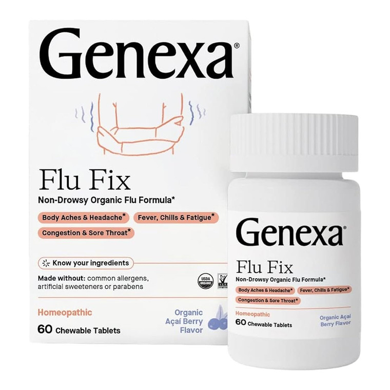 Genexa Flu Fix Chewable Capsule, 60 Ea