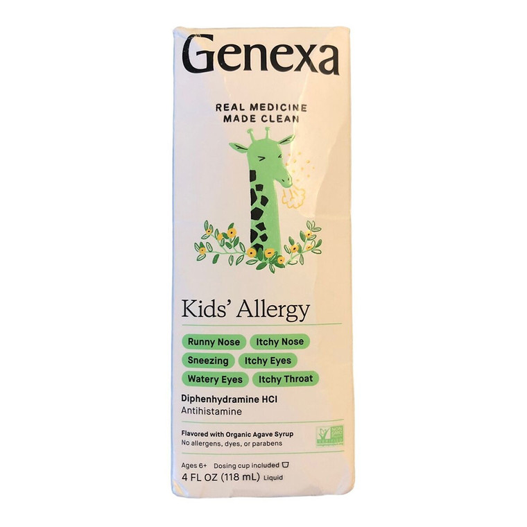 Genexa Kids Antihistamine Allergy Relief Syrup, 4 Oz