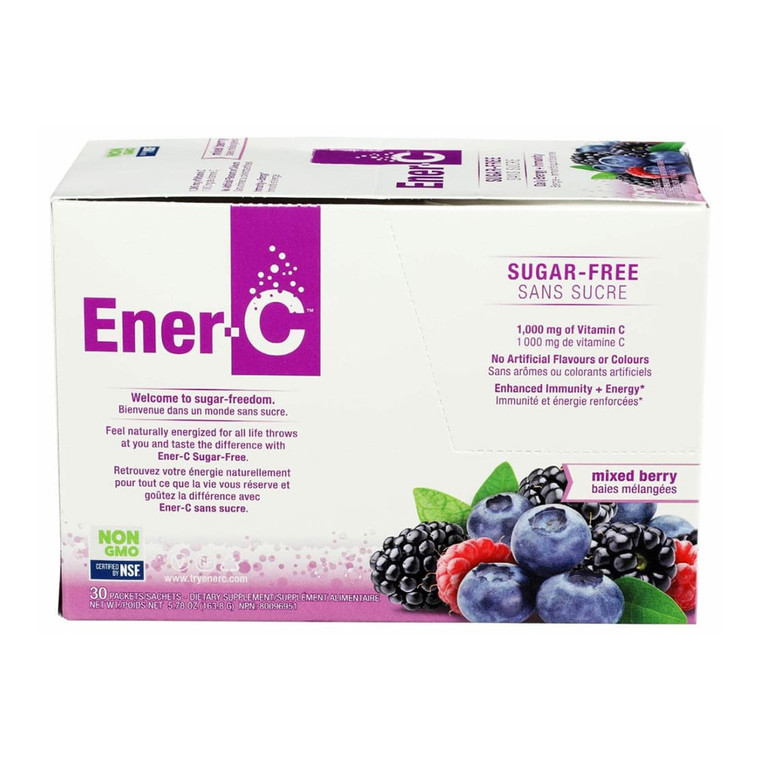 Ener C Vitamin C Sugar Free Drink Mix, Mixed Berry, 30 Ea