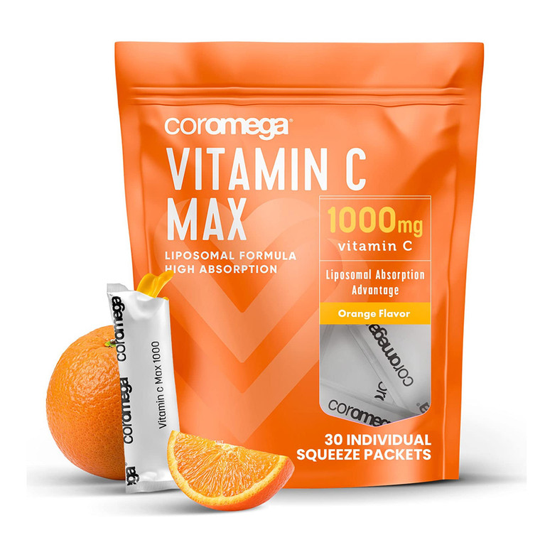 Coromega Vitamin C Max, Orange, 30 Pkt