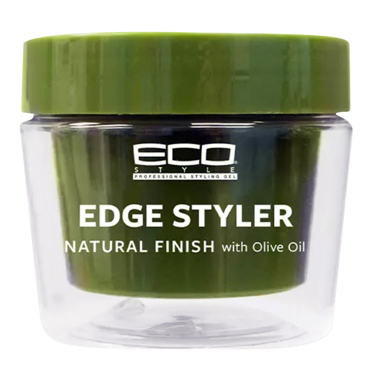 Eco Style Edge Styler Natural Finish Gel with Olive Oil 3Oz (89ml)