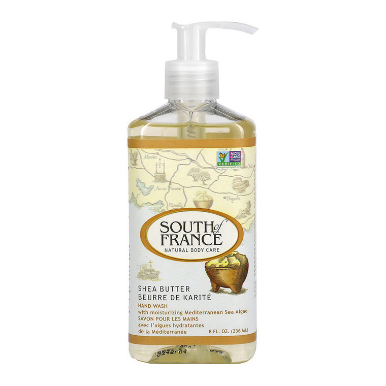 South of France Liquid Hand Wash with Shea Butter, 8 Oz