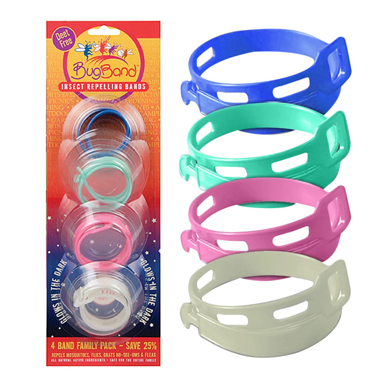 Bug Band Insect Repelling Bands Pack, 4 Ea